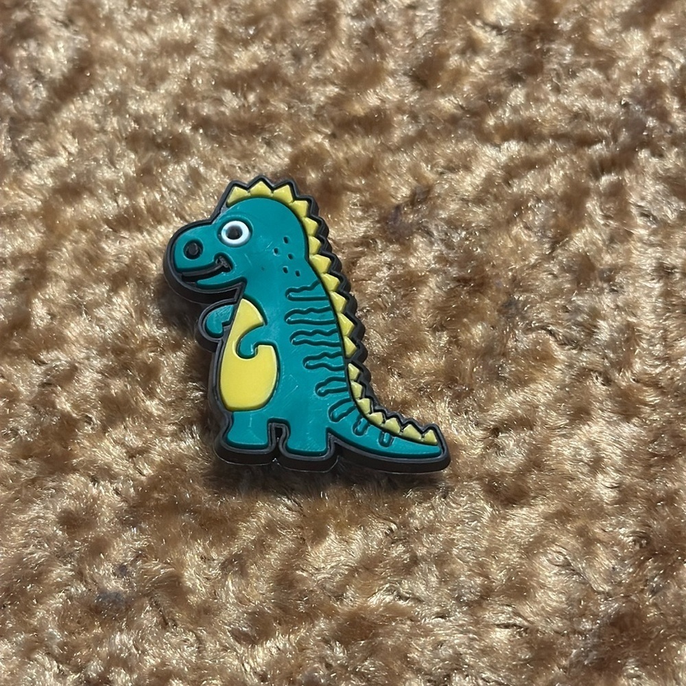 Kids Green Dinosaur Jibbitz Shoe Charm  Accessory For Crocs & Shoes New 5/$15